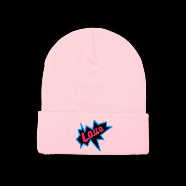 LOUD Bang Pink Beanie